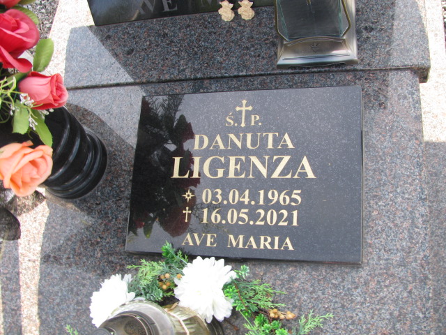 Danuta Ligenza 1965 Dzierżoniów - Grobonet - Wyszukiwarka osób pochowanych