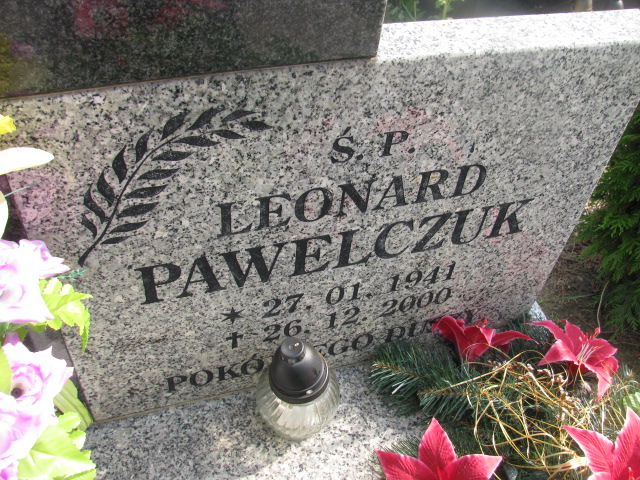 Leonard Pawelczuk 1941 Dzierżoniów - Grobonet - Wyszukiwarka osób pochowanych